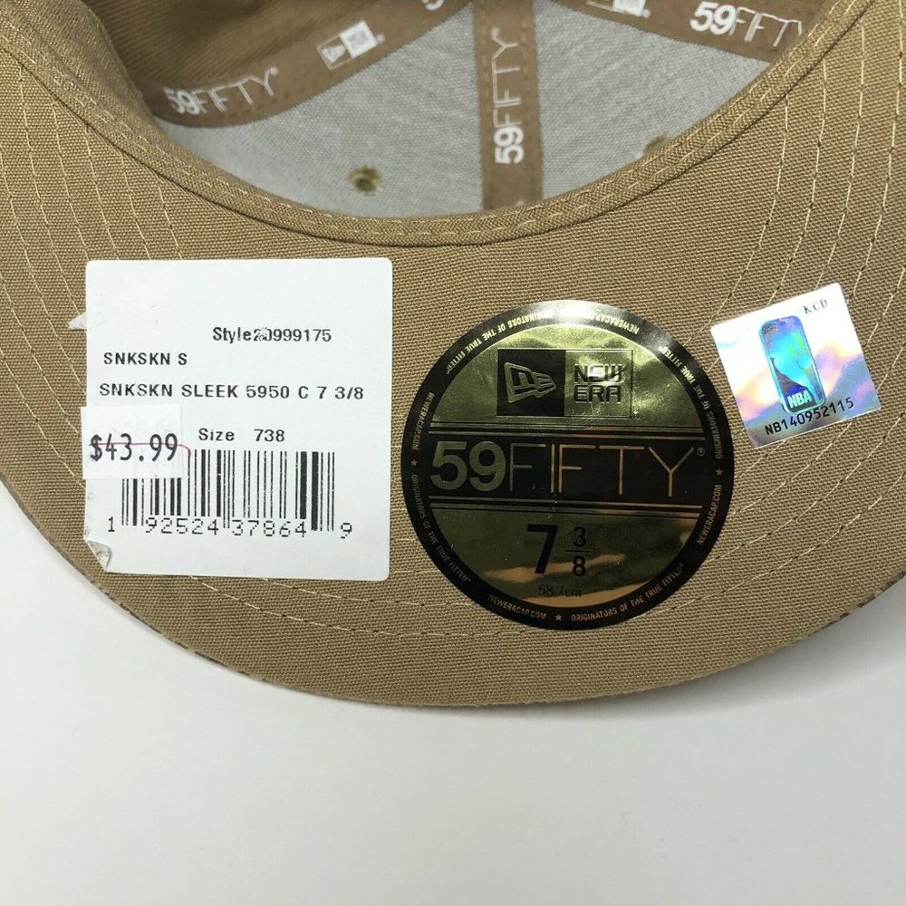 Chicago Bulls New Era Snakeskin Fitted Hat 7 3/8 - Picture 9 of 12